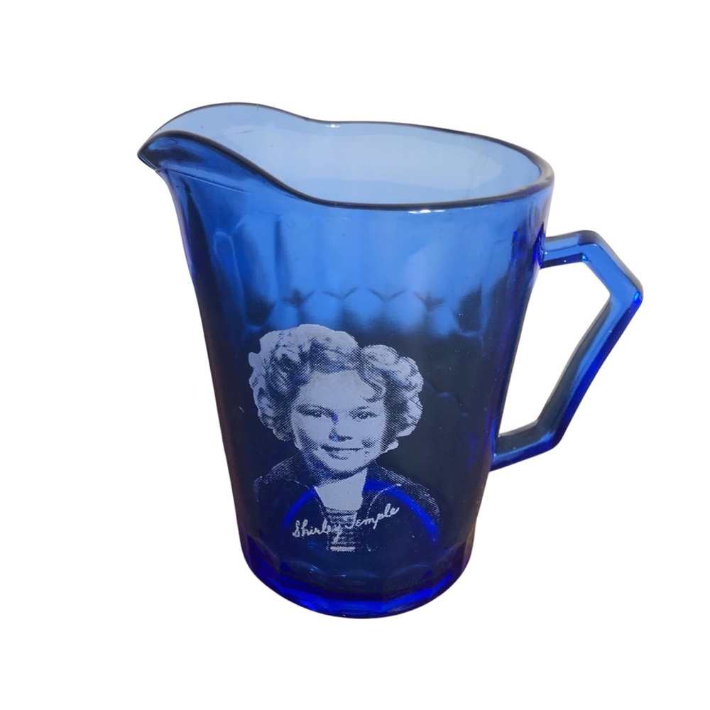 Vintage Hazel Atlas Shirley Temple mini pitcher/creamer